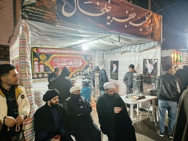 تصاویر/ موکب تبیینی فرهنگی مدرسه علمیه جعفریه خلخال