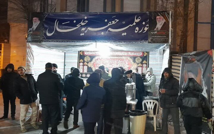 تصاویر/ موکب تبیینی فرهنگی مدرسه علمیه جعفریه خلخال