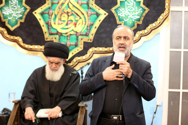 تصاویر/ مراسم شهادت امام جعفر صادق(ع) در بیت آیت الله العظمی فاضل لنکرانی (ره)