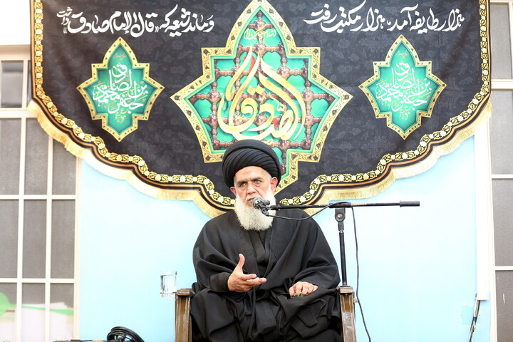 تصاویر/ مراسم شهادت امام جعفر صادق(ع) در بیت آیت الله العظمی فاضل لنکرانی (ره)