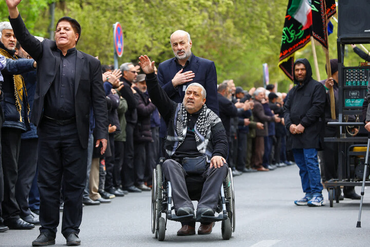 تصاوبر /  اجتماع خیابانی عزاداران، بمناسبت شهادت امام صادق (علیه السلام) در تبریز