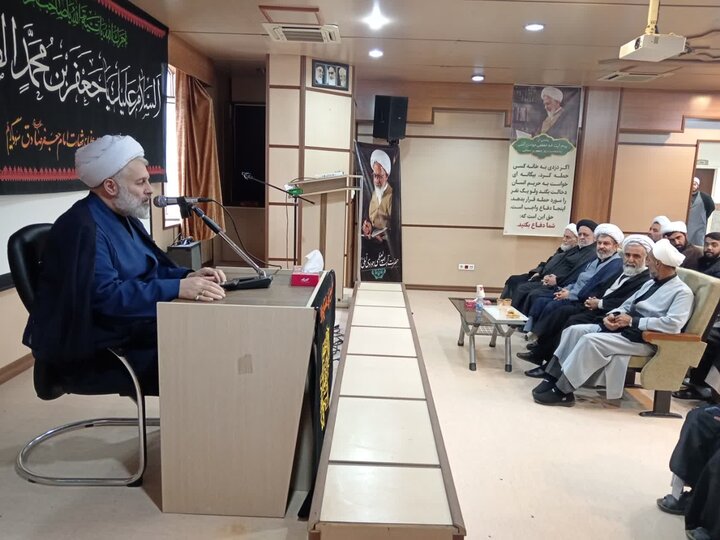 تصاویر/ مراسم سوگواری شهادت امام جعفر صادق (ع) و بزرگداشت اربعین رهبر شهید (ره) در سالن همایش مؤسسه امام حسن عسکری (ع) آمل