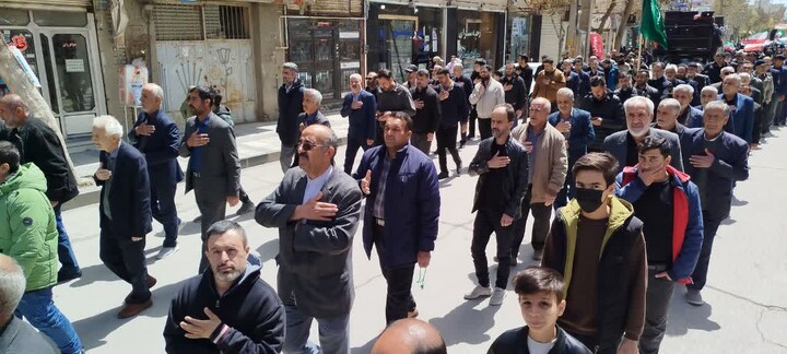 تصاویر/ دسته عزاداری شهادت امام جعفر صادق «علیه السلام» در بهار