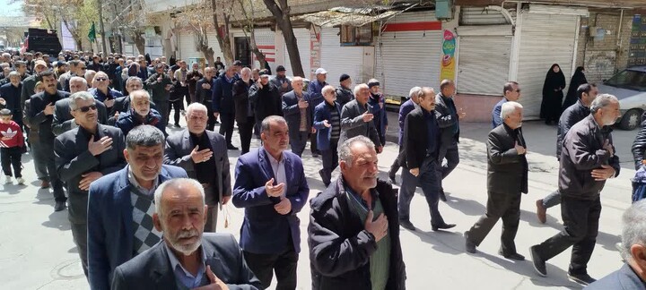 تصاویر/ دسته عزاداری شهادت امام جعفر صادق «علیه السلام» در بهار