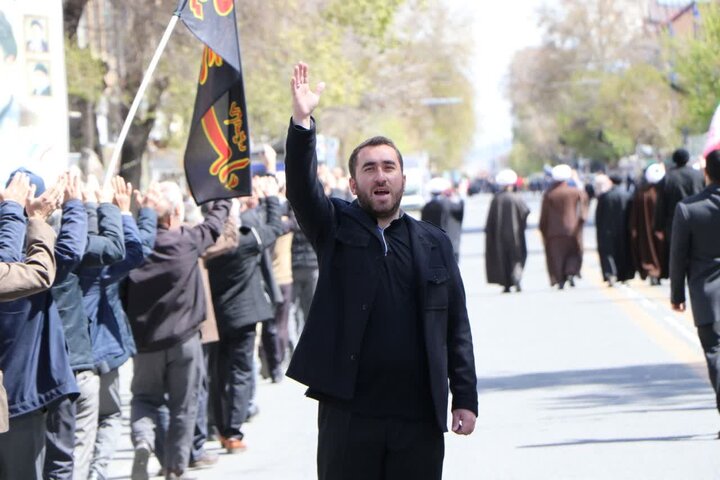 تصاویر/ عزاداری خیابانی در ارومیه به مناسبت سالروز شهادت امام صادق علیه السلام
