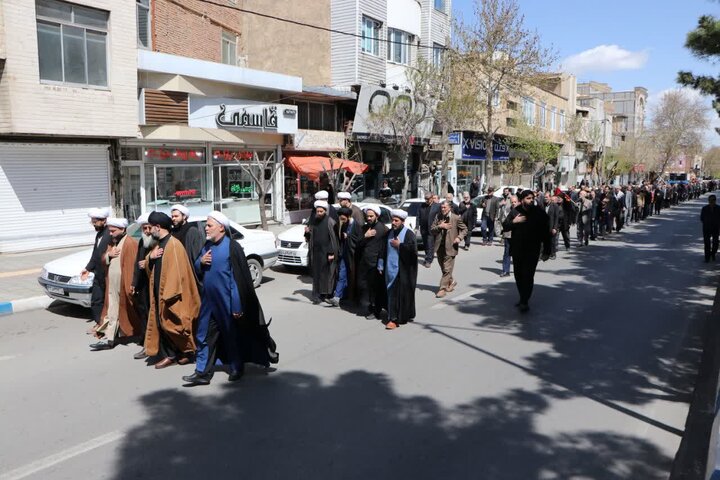 تصاویر/ عزاداری خیابانی در ارومیه به مناسبت سالروز شهادت امام صادق علیه السلام