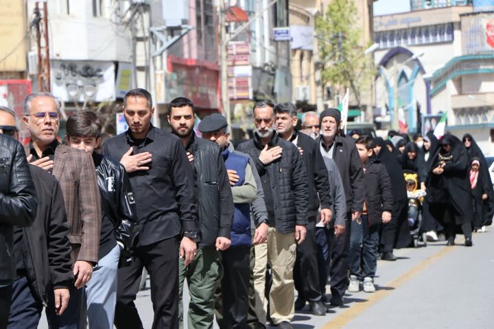تصاویر/ عزاداری خیابانی در ارومیه به مناسبت سالروز شهادت امام صادق علیه السلام