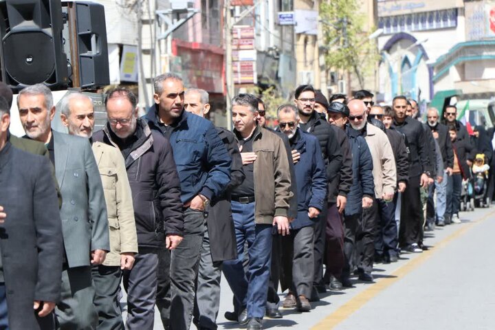 تصاویر/ عزاداری خیابانی در ارومیه به مناسبت سالروز شهادت امام صادق علیه السلام