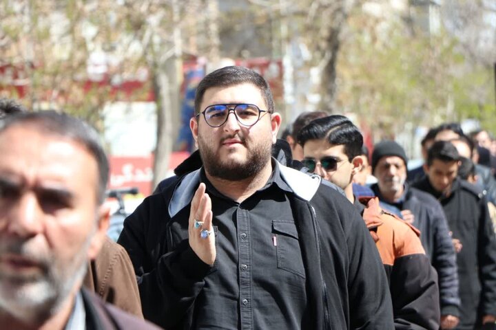 تصاویر/ عزاداری خیابانی در ارومیه به مناسبت سالروز شهادت امام صادق علیه السلام