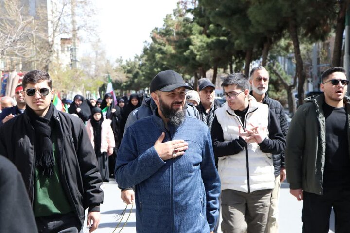 تصاویر/ عزاداری خیابانی در ارومیه به مناسبت سالروز شهادت امام صادق علیه السلام
