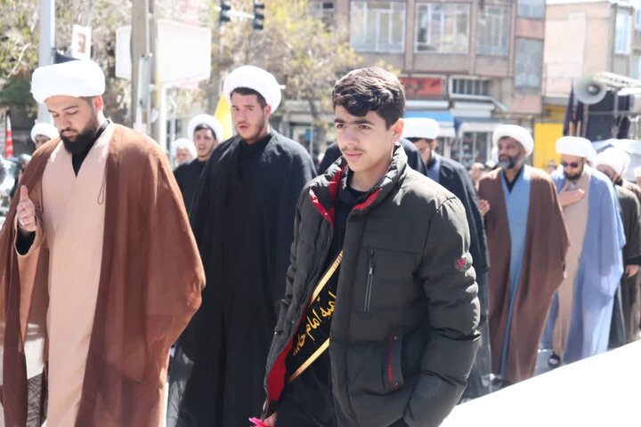 تصاویر/ دسته عزاداری علما و روحانیون ارومیه در سالروز شهادت امام صادق علیه‌السلام