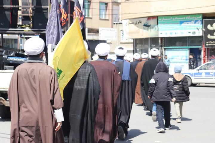 تصاویر/ دسته عزاداری علما و روحانیون ارومیه در سالروز شهادت امام صادق علیه‌السلام