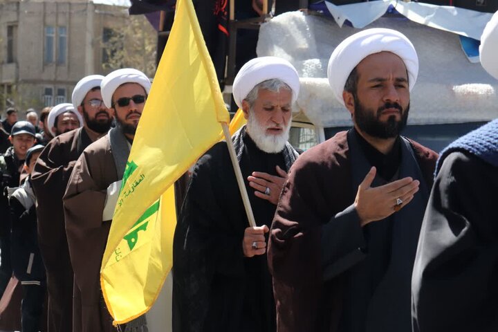 تصاویر/ دسته عزاداری علما و روحانیون ارومیه در سالروز شهادت امام صادق علیه‌السلام