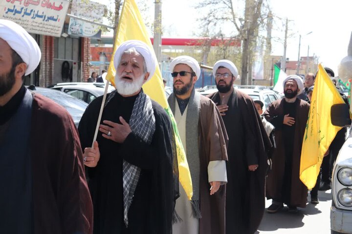 تصاویر/ دسته عزاداری علما و روحانیون ارومیه در سالروز شهادت امام صادق علیه‌السلام