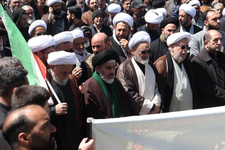 تصاویر/ دسته عزاداری علما و روحانیون ارومیه در سالروز شهادت امام صادق علیه‌السلام