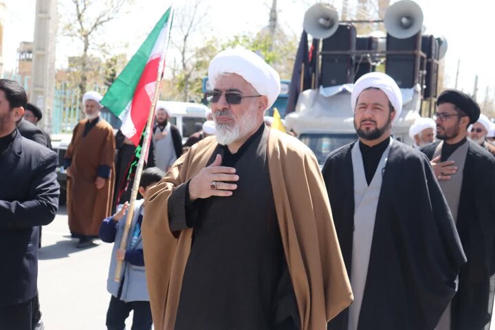 تصاویر/ دسته عزاداری علما و روحانیون ارومیه در سالروز شهادت امام صادق علیه‌السلام