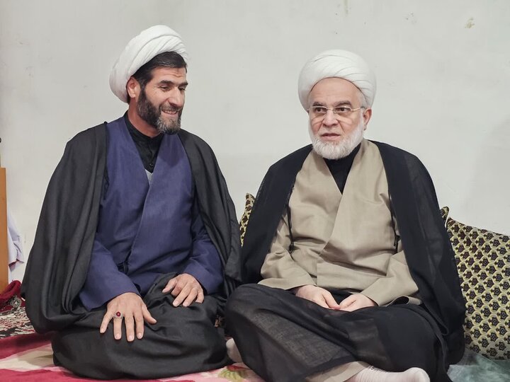 تصاویر/ سرکشی نماینده ولی‌فقیه در کردستان از طلاب و روحانیون بیجار