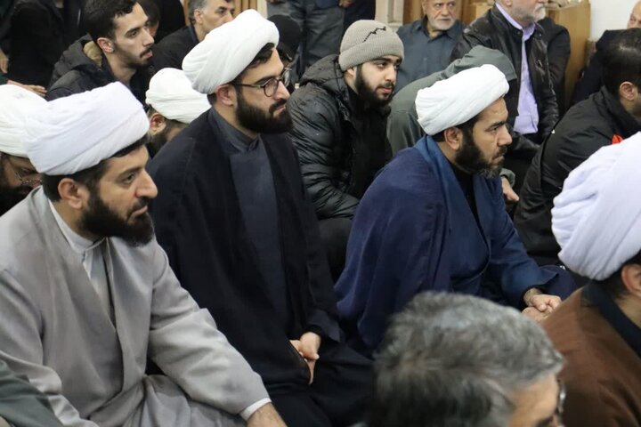 تصاویر/ دسته عزاداری طلاب و روحانیون شهرستان بابل برای شهادت امام صادق (ع)