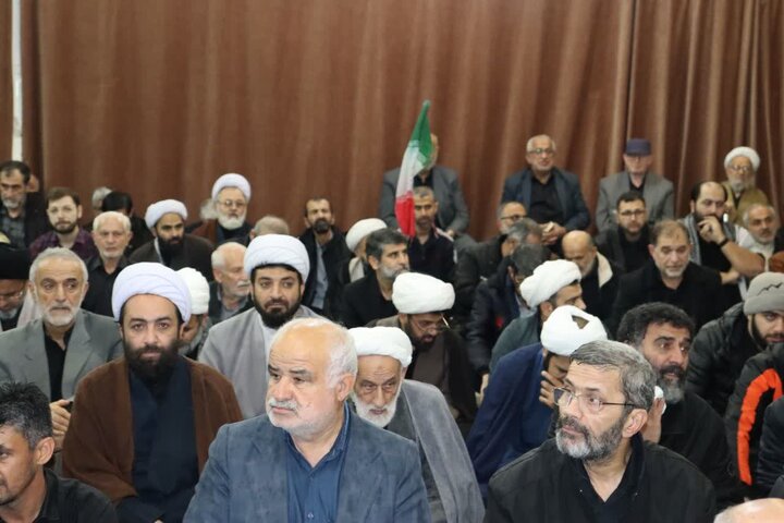 تصاویر/ دسته عزاداری طلاب و روحانیون شهرستان بابل برای شهادت امام صادق (ع)
