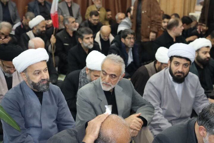 تصاویر/ دسته عزاداری طلاب و روحانیون شهرستان بابل برای شهادت امام صادق (ع)
