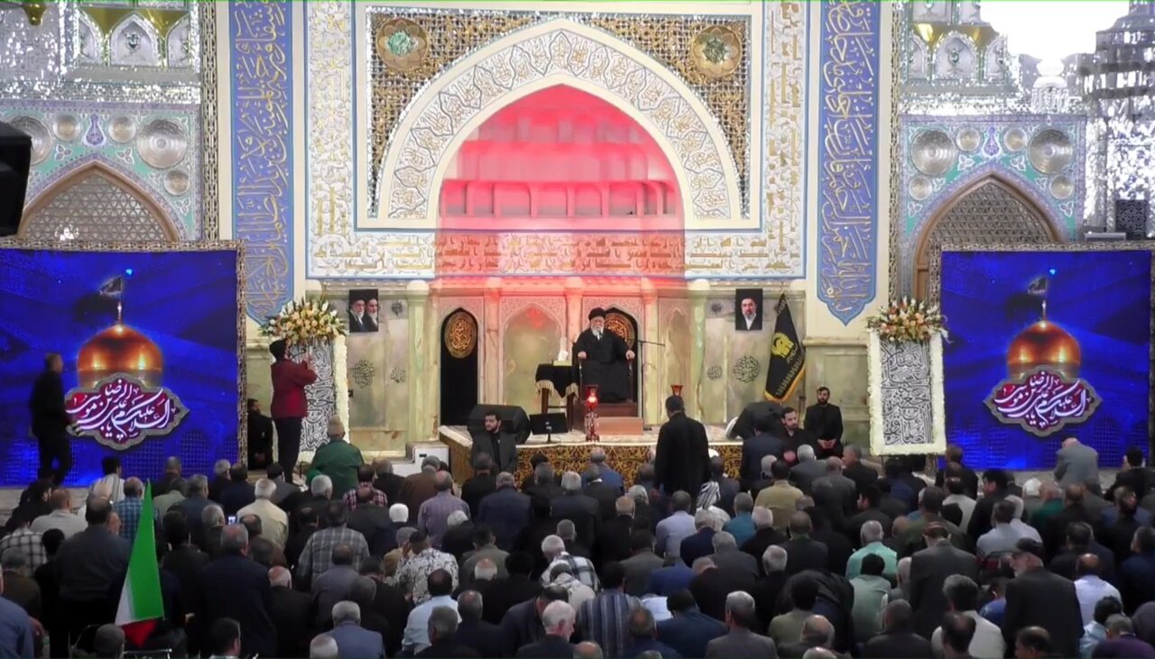 سخنرانی آیت الله علم الهدی مراسم عزاداری سالروز شهادت امام صادق (ع) در حرم مطهر رضوی