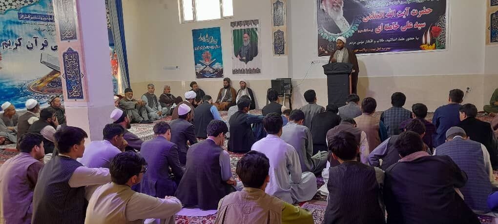 مراسم عزاداری شهادت امام صادق (ع) در مدرسه علمیه اهل بیت شبرغان افغانستان