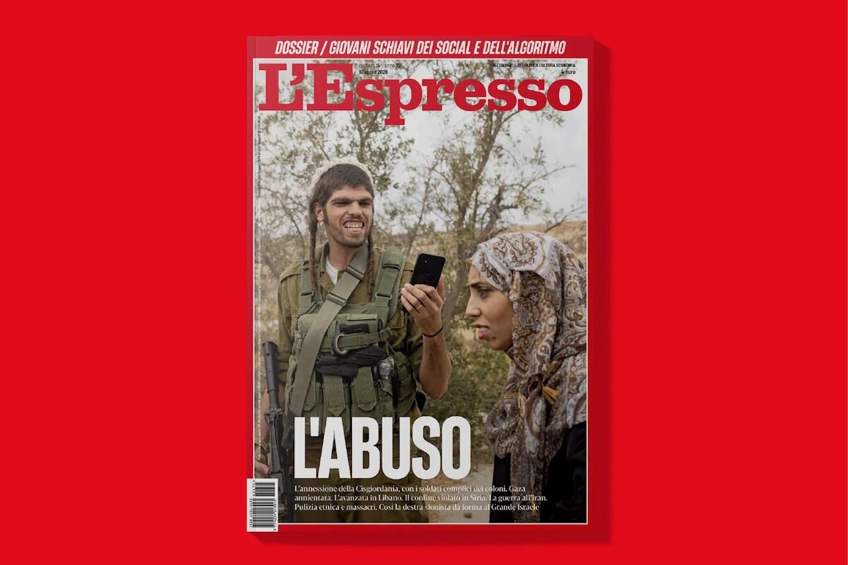 جلد مجله ایتالیایی، اسرائیل را عصبانی کرد