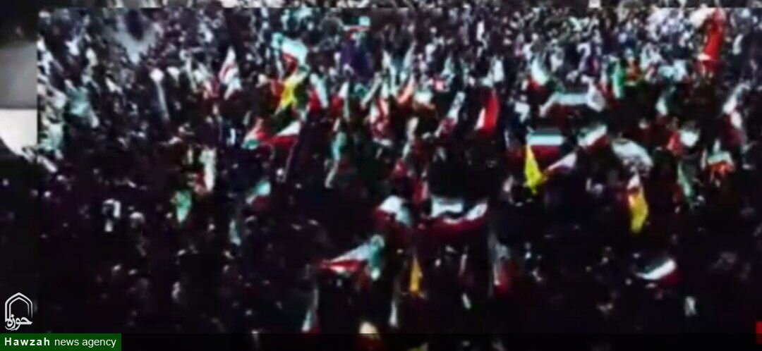 فیلم | نمایی از اجتماع عظیم دخــتران حاج قاسم در شادگان