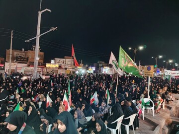 فیلم| تجمع باشکوه مردم چغادک