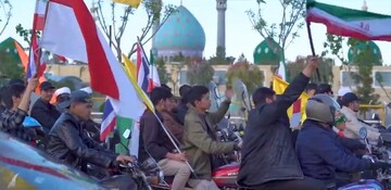 فیلم | گزارشی از کاروان موتوری و خودرویی طلاب غیرایرانی