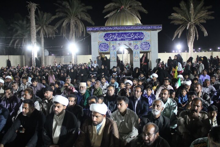 تصاویر/اجتماع مردمی جازموریان در شب چهل و پنجم