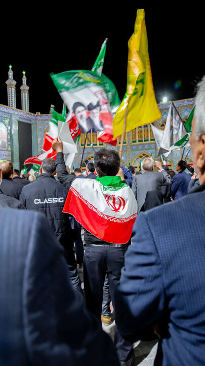 تصاویر| چهل و پنجمین تجمع شبانه مردمی آران وبیدگل در هلال بن علی (ع)