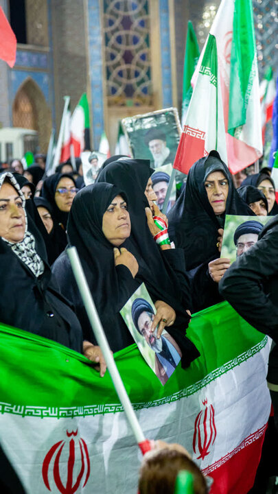 تصاویر| چهل و پنجمین تجمع شبانه مردمی آران وبیدگل در هلال بن علی (ع)