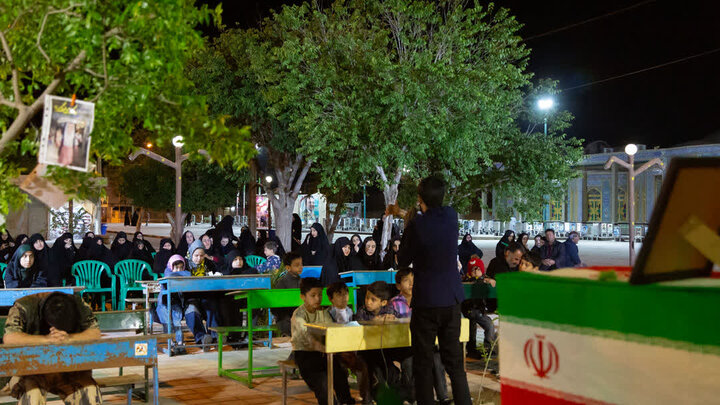 تصاویر| چهل و پنجمین تجمع شبانه مردمی آران وبیدگل در هلال بن علی (ع)
