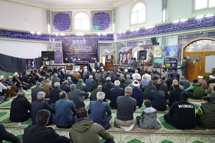 تصاویر/ مراسم شهادت امام جعفر صادق (ع) و یادواره شهدای روحانی قرآنی و خانطومان در شهرستان سیمرغ