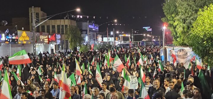 تصاویر/ چهل و پنجمین شب میدان‌داری مردم جیرفت