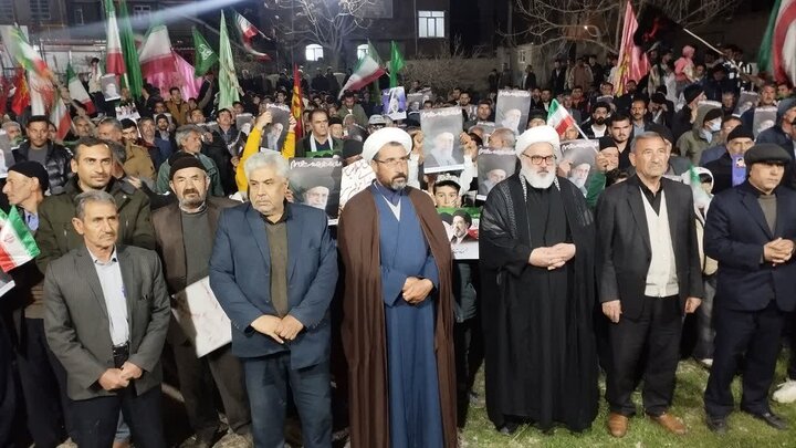 تصاویر/ تجمع مردمی در دهستان ساتلمش محمدلو میاندوآب