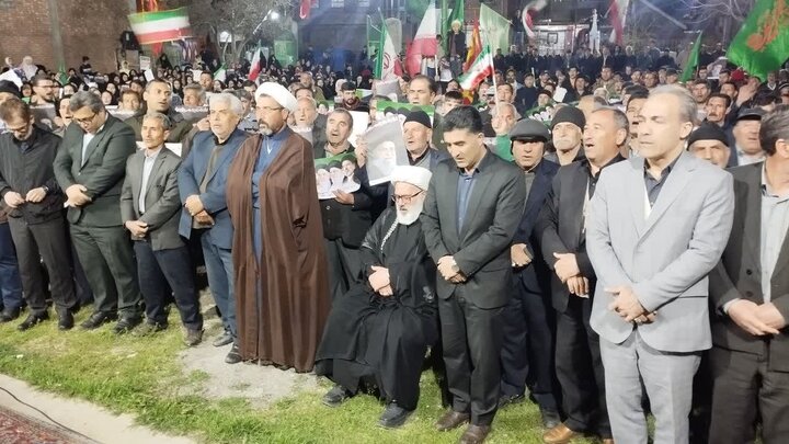 تصاویر/ تجمع مردمی در دهستان ساتلمش محمدلو میاندوآب