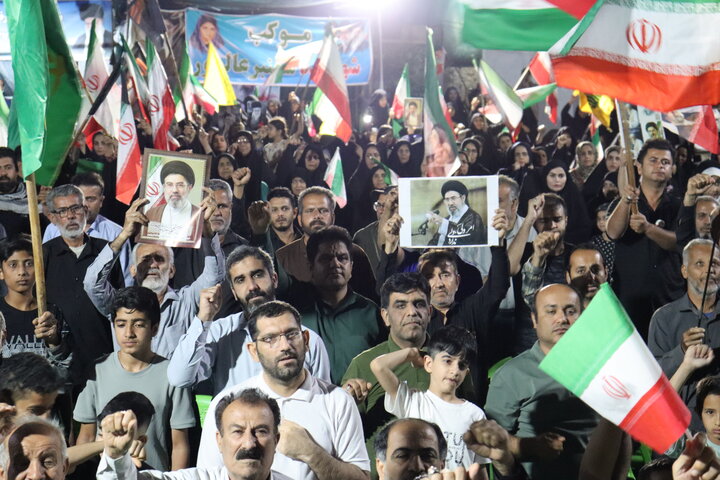 تصاویر/ اجتماع بیعت با رهبر انقلاب در دیّر