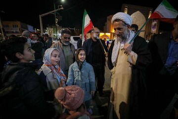 تصاویر / اجتماع مردم استان قزوین در شب چهل و هفتم