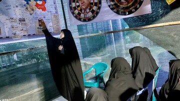 اجرای برنامه‌های فرهنگی و تربیتی برای دانش‌آموزان در موکب طرح امین ابرکوه+تصاویر