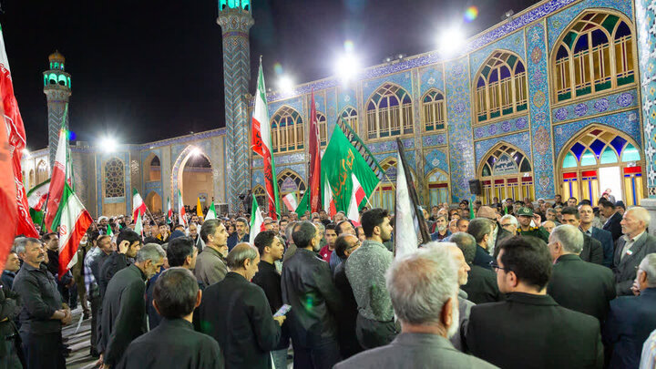 تصاویر/چهل و ششمین تجمع مردمی شهرستان آران وبیدگل در هلال بن علی (ع)