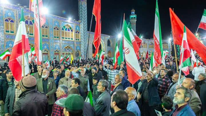 تصاویر/چهل و ششمین تجمع مردمی شهرستان آران وبیدگل در هلال بن علی (ع)