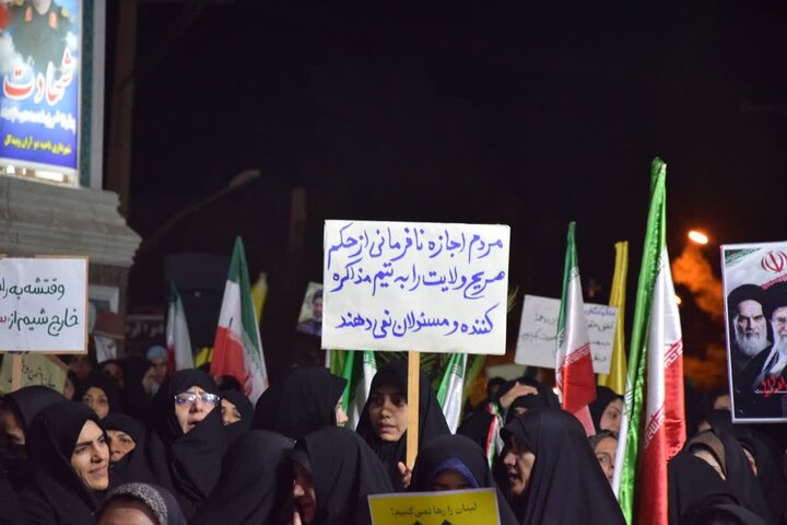 فیلم/چهل و ششمین تجمع مردمی شهرستان آران وبیدگل در میدان سردارسلیمانی
