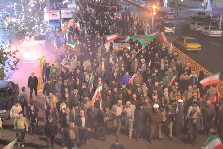 چهل و هفتمین اجتماع شبانه مردمی در قرچک