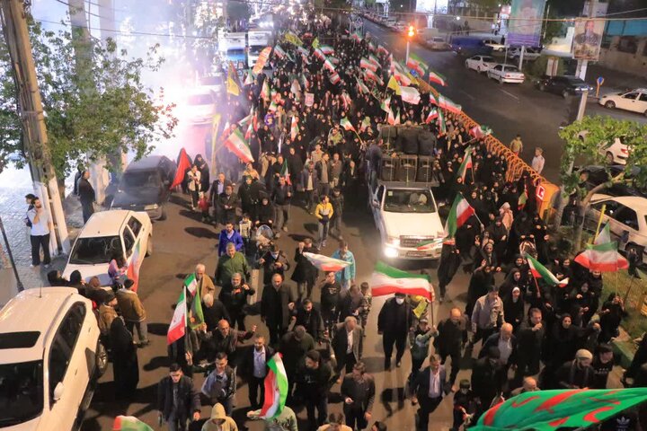 چهل و هفتمین اجتماع شبانه مردمی در قرچک