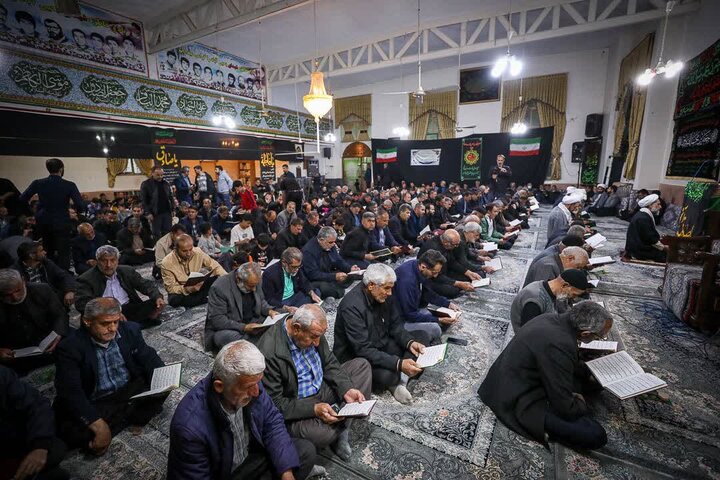 تصاویر / مراسم عزاداری رهبر شهید با حضور امام جمعه قزوین