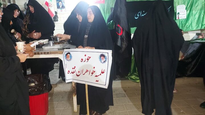 تصاویر/ فعالیت مستمر موکب مدرسه علمیه خواهران شهرستان نقده در جنگ رمضان
