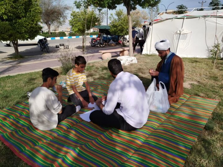 تصاویر/فعالیت طلاب مدرسه علمیه علی بن ابی طالب ایذه