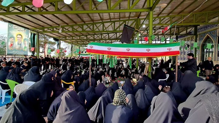 تصاویر/بزرگداشت چهلمین روز عروج شهدای جنگ رمضان یزدل
